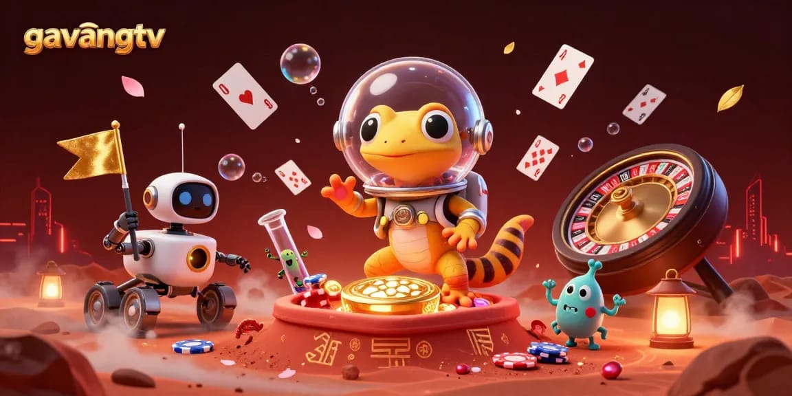 Experience the excitement of gambling with gavangtv in a vibrant and dynamic casino scene.