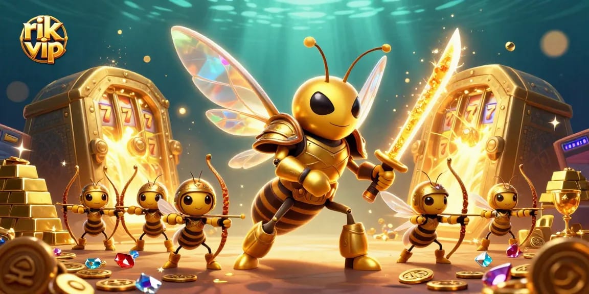 Experience thrilling jackpot wins with rik vip's vibrant casino adventure illustrated in dazzling detail.
