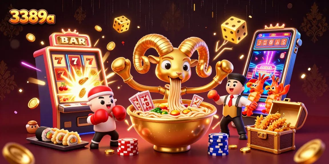 Experience the vibrant gaming world of 3389a with dynamic characters and casino action.