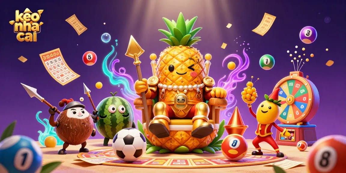 Engage with keo nha cai in this vibrant 3D casino scene filled with sports betting excitement.