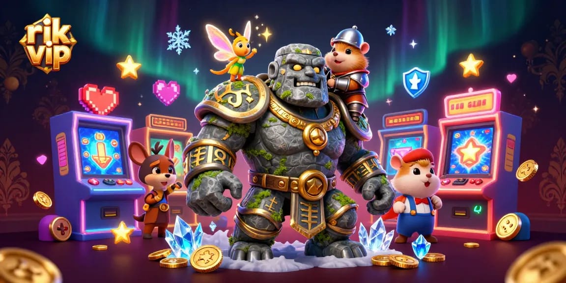 Engage with rik vip for an exclusive gaming experience featuring fantasy characters and vibrant casino elements.