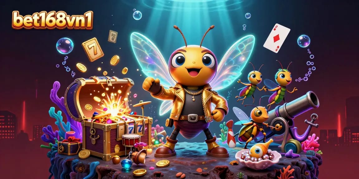 Experience excitement with bet168vn1 as a cicada rock star and players explore dynamic winning symbols.