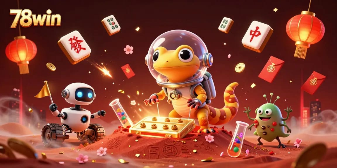 Experience thrilling gameplay with 78win in this vibrant casino illustration full of action and excitement.