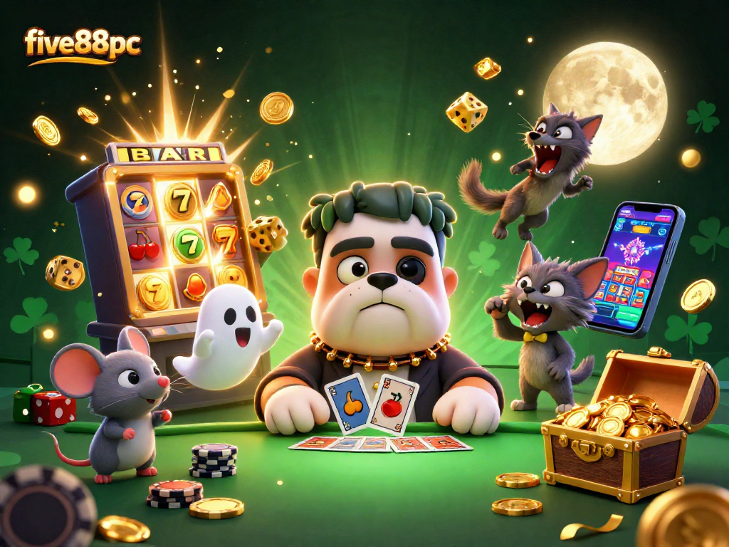 Experience excitement at five88pc with Jackpots and party vibes in this vibrant casino scene.