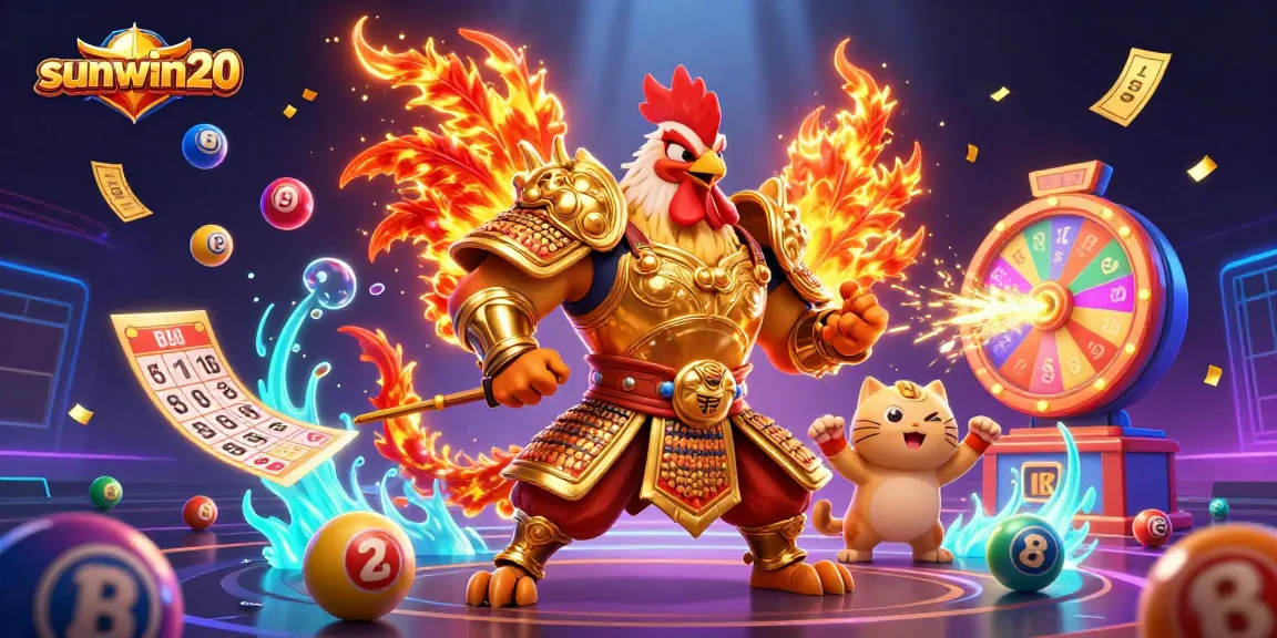 Engage with sunwin20's dynamic gaming experience featuring an exciting 3D casino scene.