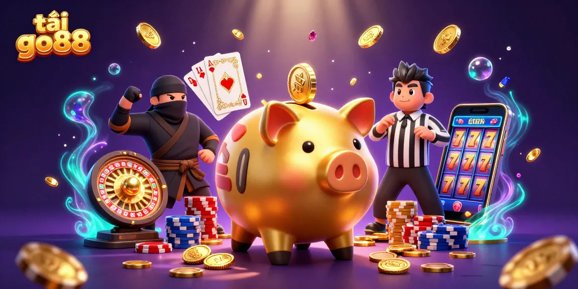 Experience thrilling gameplay and excitement with tải go88, featuring a sumo wrestler and dynamic casino elements.