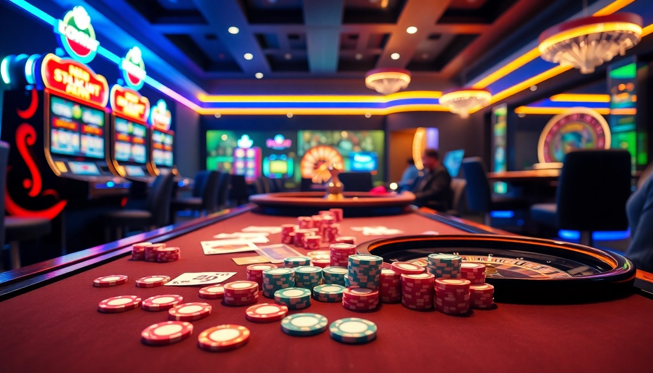Experience the excitement of lo de uy tin with vibrant casino tables and engaging games.