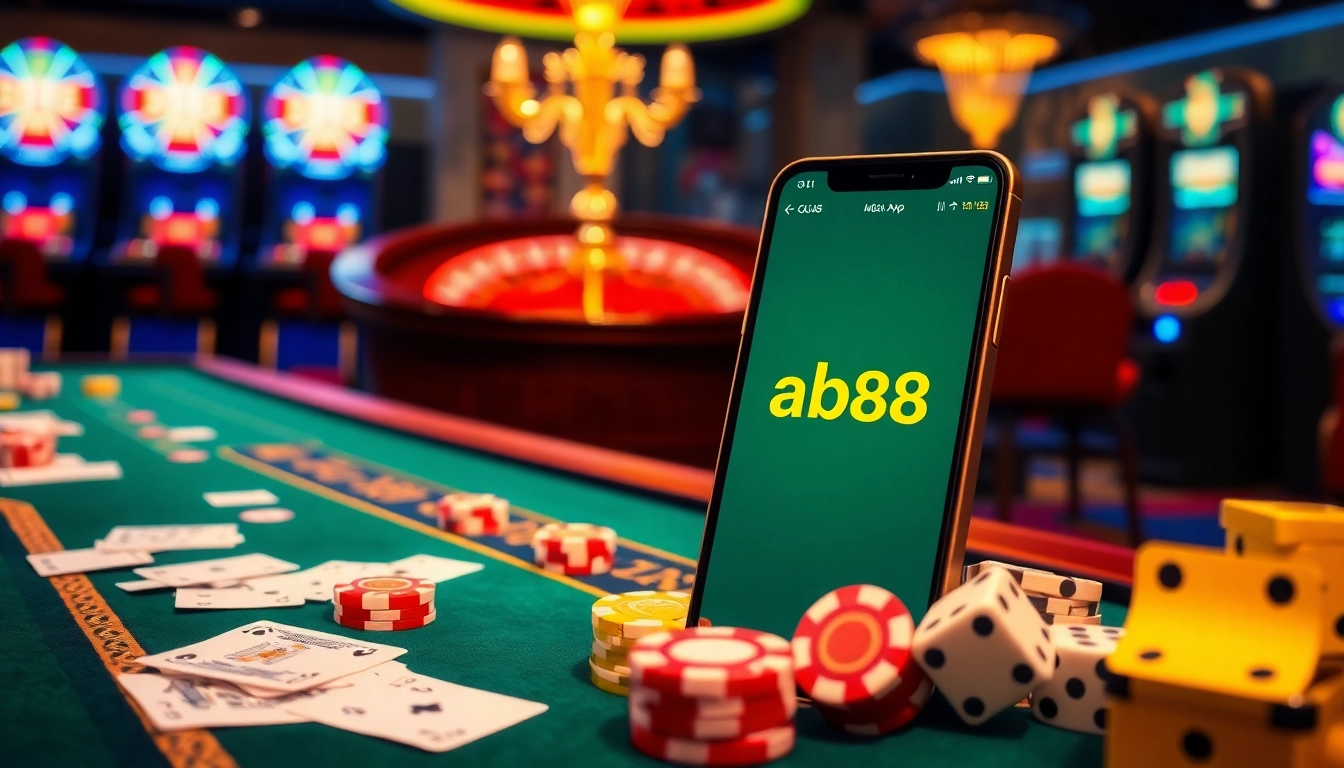 Experience the excitement of gambling with abc88.app featuring vibrant casino elements and mobile gaming.