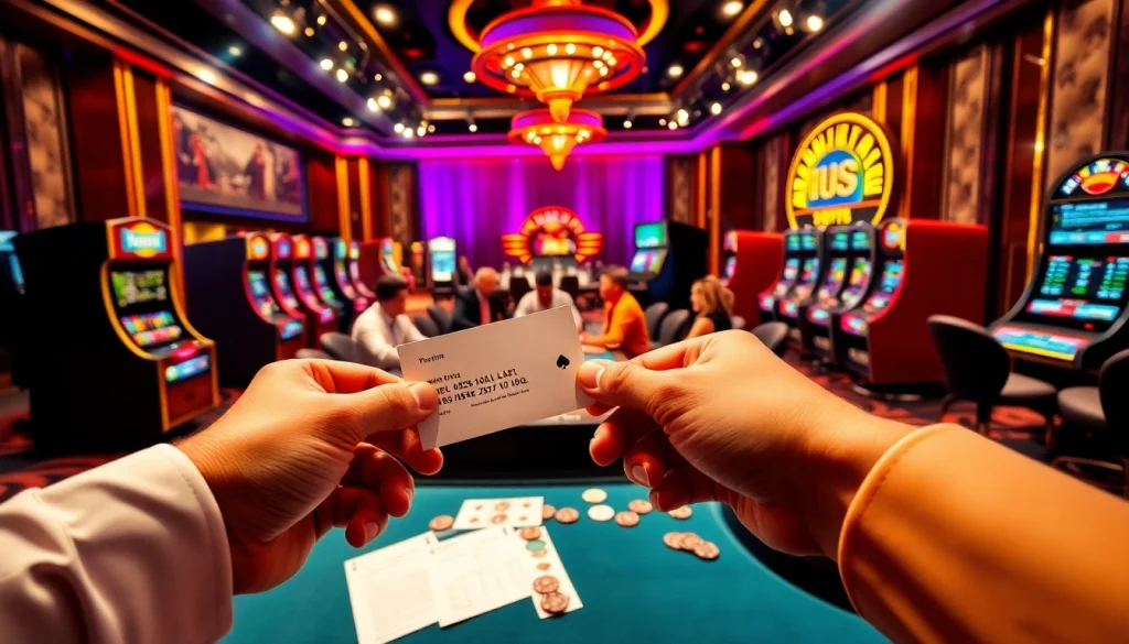 Experience thrilling gambling action at poker tables, featuring https://f1682.email/ winning strategies.