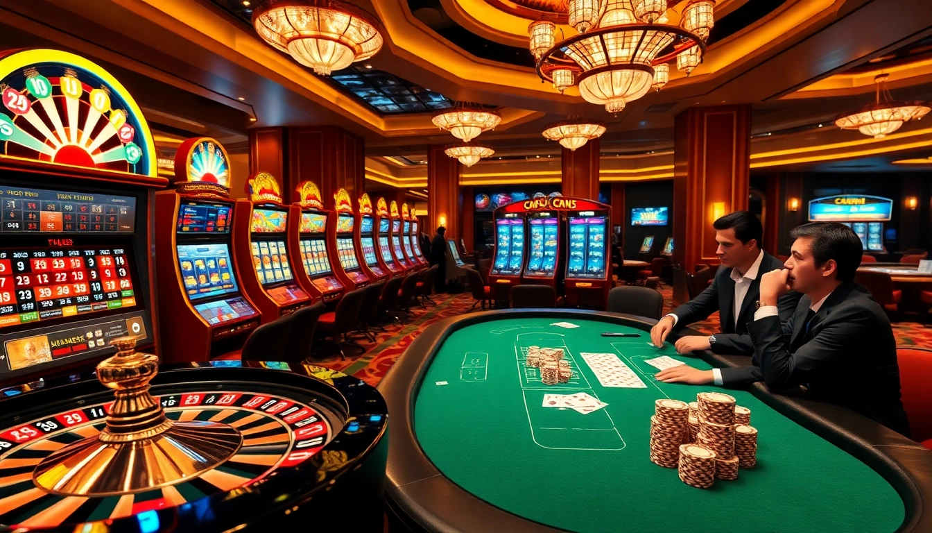 Experience the thrill of online gambling at 9keonhacai.com with vibrant slot machines and poker action.