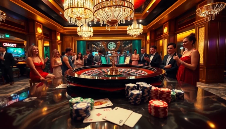 Experience the thrill of winning at the roulette table featured at https://febet4.art/, showcasing vibrant chips and cards.