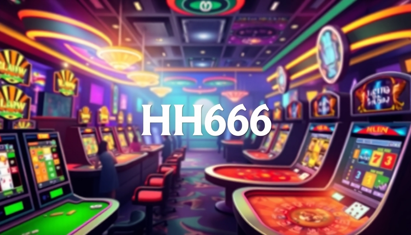 Experience the excitement of HH666 casino with vibrant slot machines and live dealers.