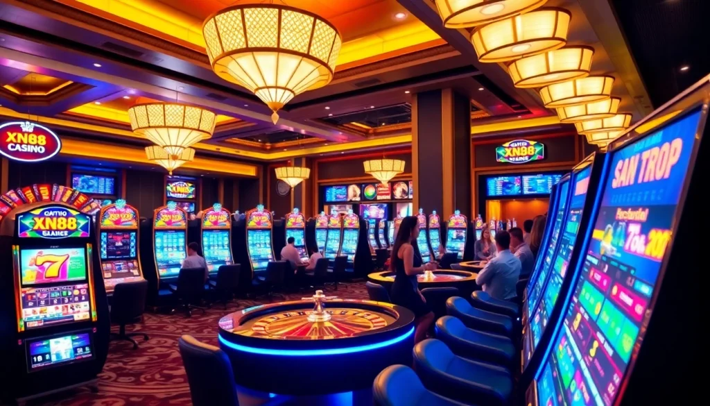 Players engaging in exciting xổ số xn88 betting at a modern online gambling interface.