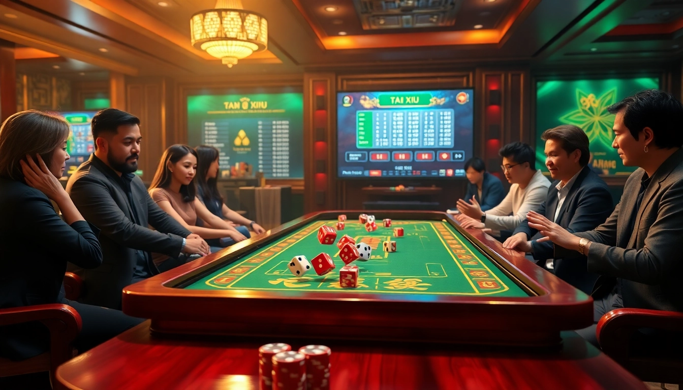 Experience the excitement of tai xiu online with vibrant casino visuals and interactive gameplay.