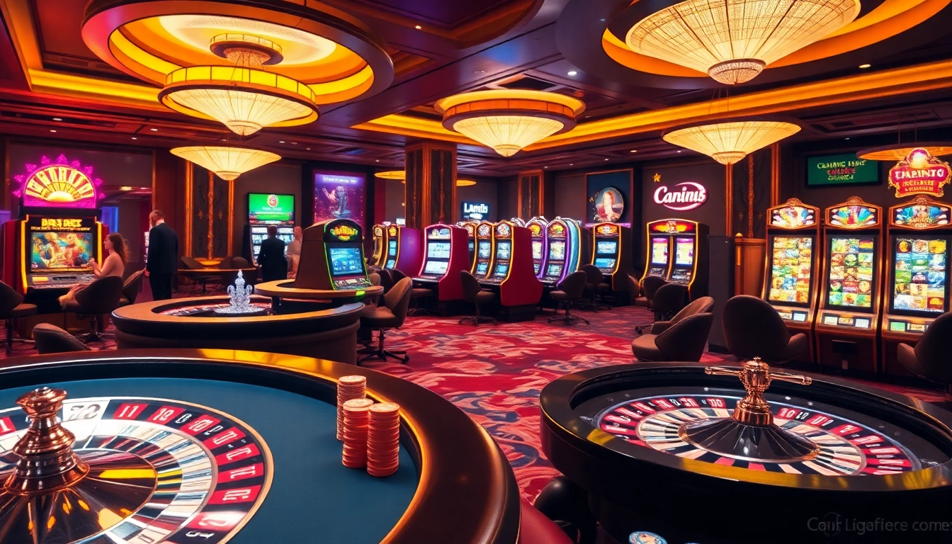 Engaging players at the cổng game rikvip with vibrant casino elements and thrilling action.