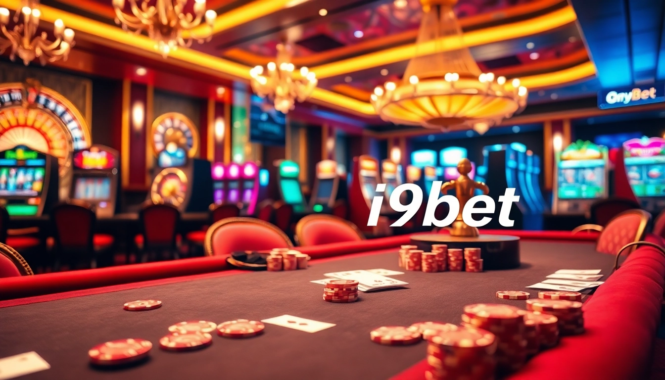 Engage in thrilling gaming as you đăng nhập i9bet at a luxurious casino filled with exciting machines and vibrant excitement.