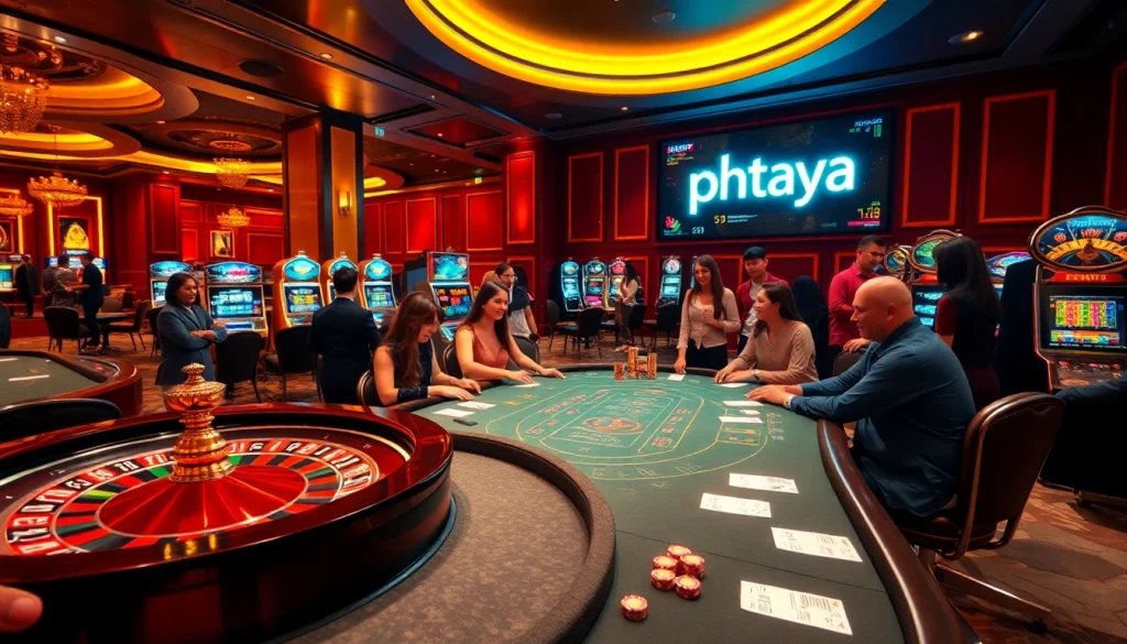Experience the thrill of phtaya with vibrant casino games and luxurious decor.