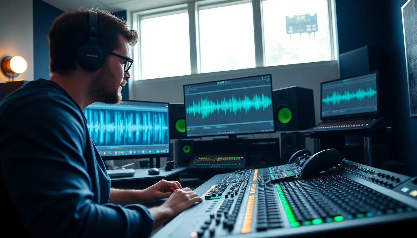 Achieve online mastering with a music producer in a professional studio setting.