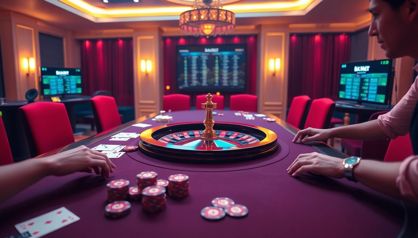 Experience thrilling gameplay at 8kbet with an enticing casino table setup.