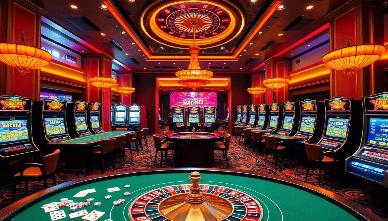 Players experiencing thrilling casino games at https://68vip.co/ amidst vibrant atmospheres and premium equipment.