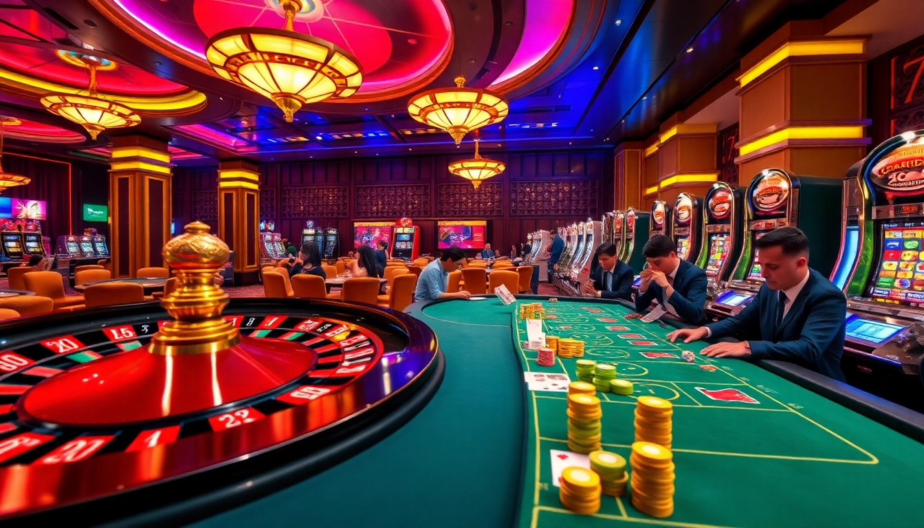 Engage in exhilarating casino games at https://da88.navy/, where players enjoy poker, roulette, and vibrant slot machines.