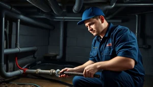 Emergency plumbing help for sewer backup with a licensed plumber addressing an urgent situation in NYC.