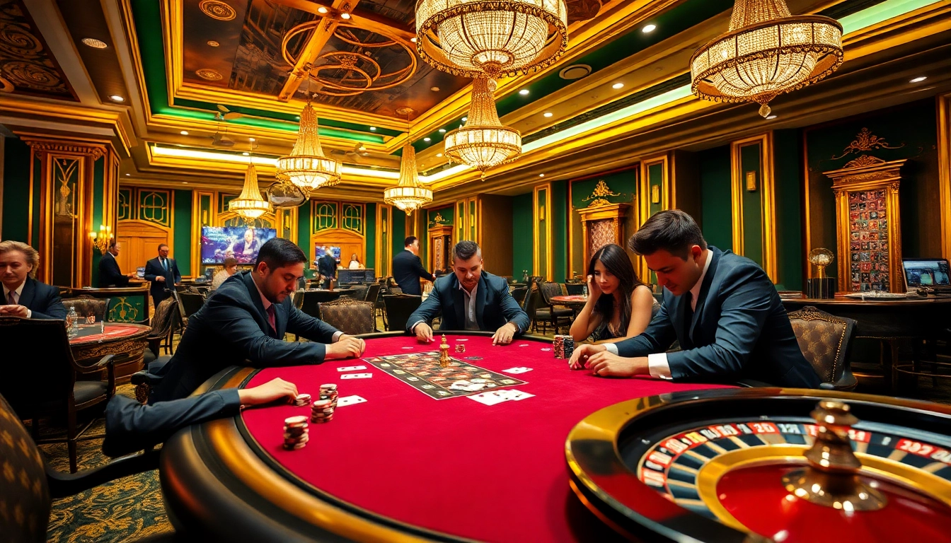 S8 poker table scene with players immersed in high stakes gaming excitement.