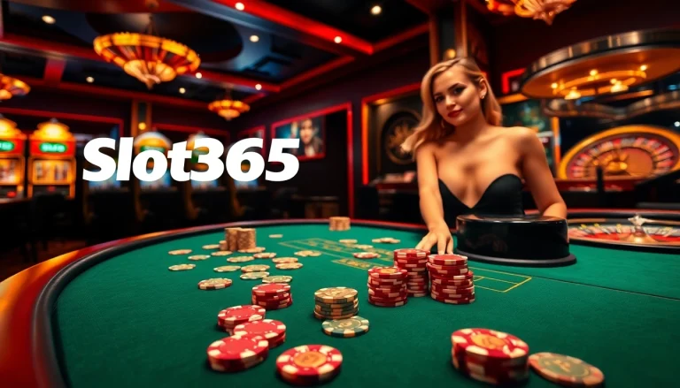Experience Slot365 excitement with vibrant casino tables and engaging games.
