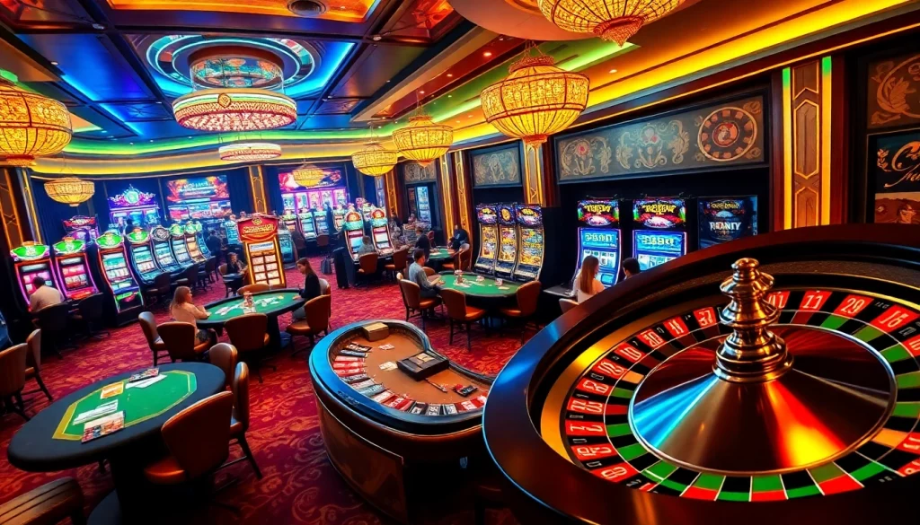 Experience the excitement of TG88 casino with vibrant tables and thrilling slot machines.