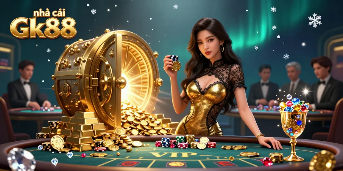 Experience the thrill at nhà cái Gk88 with baccarat and exclusive games in a dazzling setting.