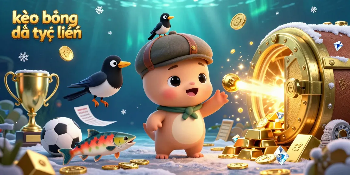 Engage in thrilling kèo bóng đá trực tuyến action with a whimsical 3D cartoon illustration featuring sports elements.