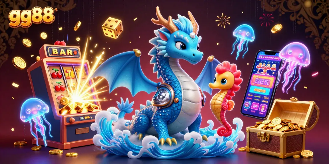 Spin the reels at gg88 with vibrant slot games and jackpot wins in a magical underwater scene!