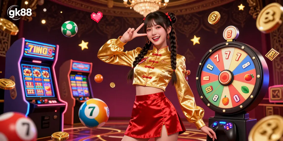 Experience vibrant energy in casino gaming with gk88’s exhilarating atmosphere of slots and prizes.