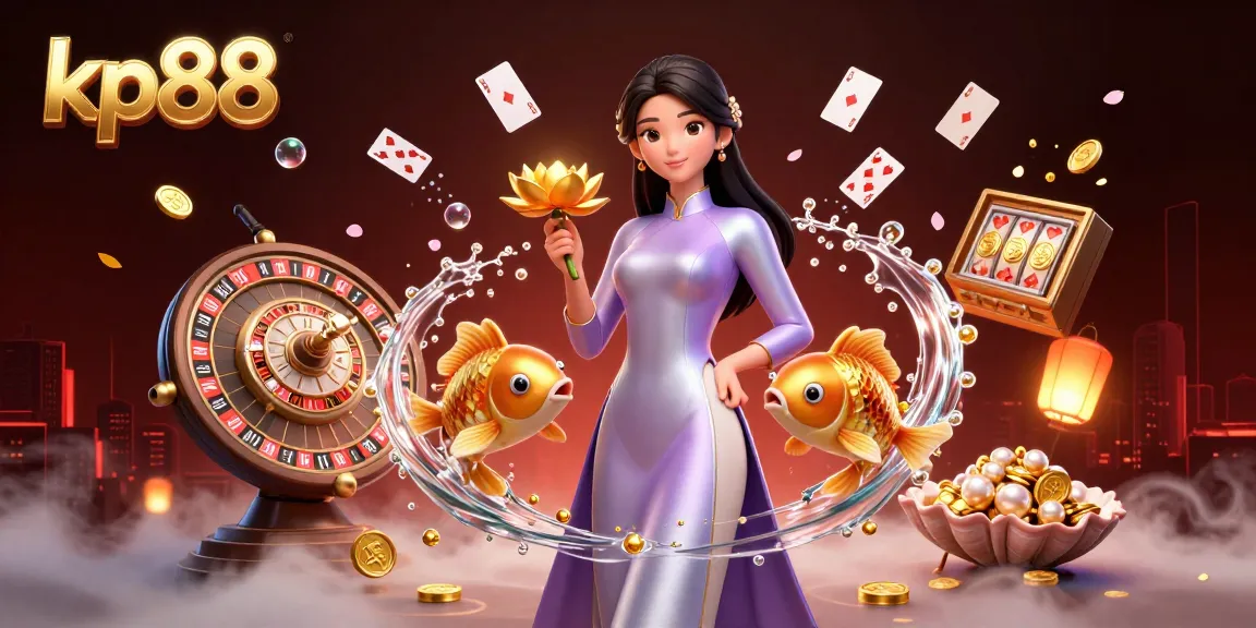 Experience kp88's thrilling online casino with vibrant characters and dynamic gaming elements.