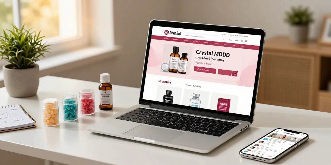 Shop crystal MDMA online in a cozy digital storefront, showcasing vibrant product display and engaging user interface.