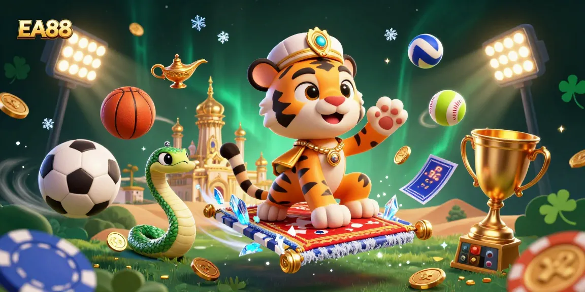 EA88 takes you to the ultimate gaming adventure with vibrant casino-themed 3D visuals.