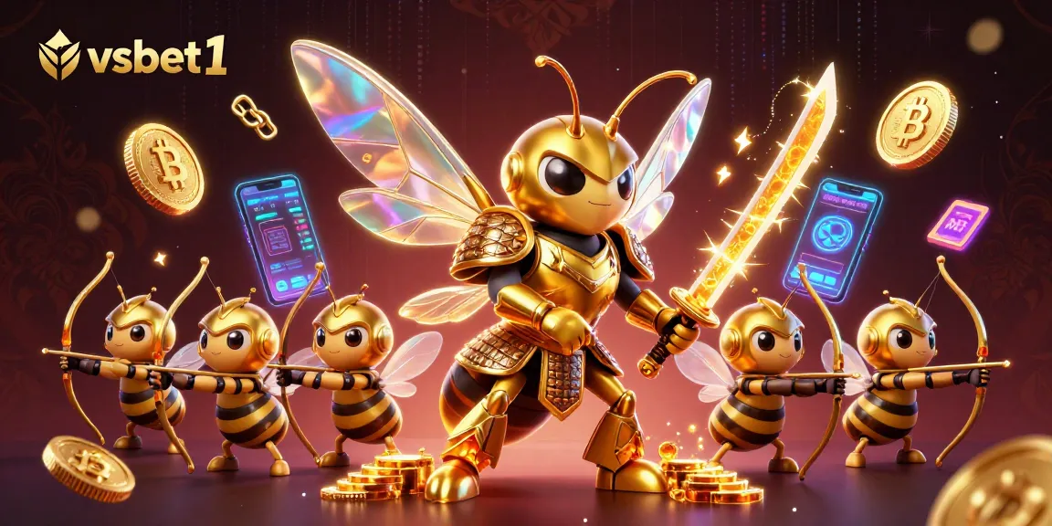 Engage in thrilling adventures with vsbet1's casino action featuring a golden hornet samurai.