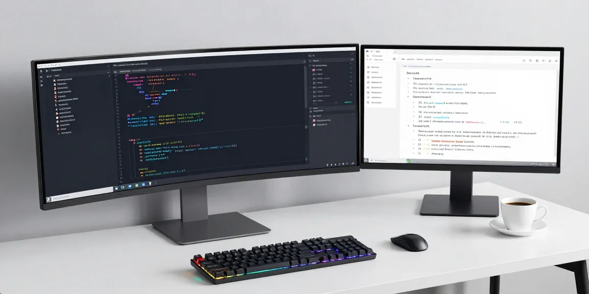 Trang chủ Thabet: Modern software development workspace with coding tools and advanced technology.